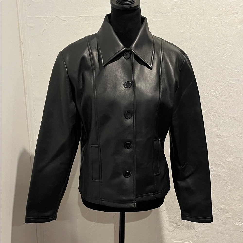 Vintage Highway Original Style black faux leather jacket